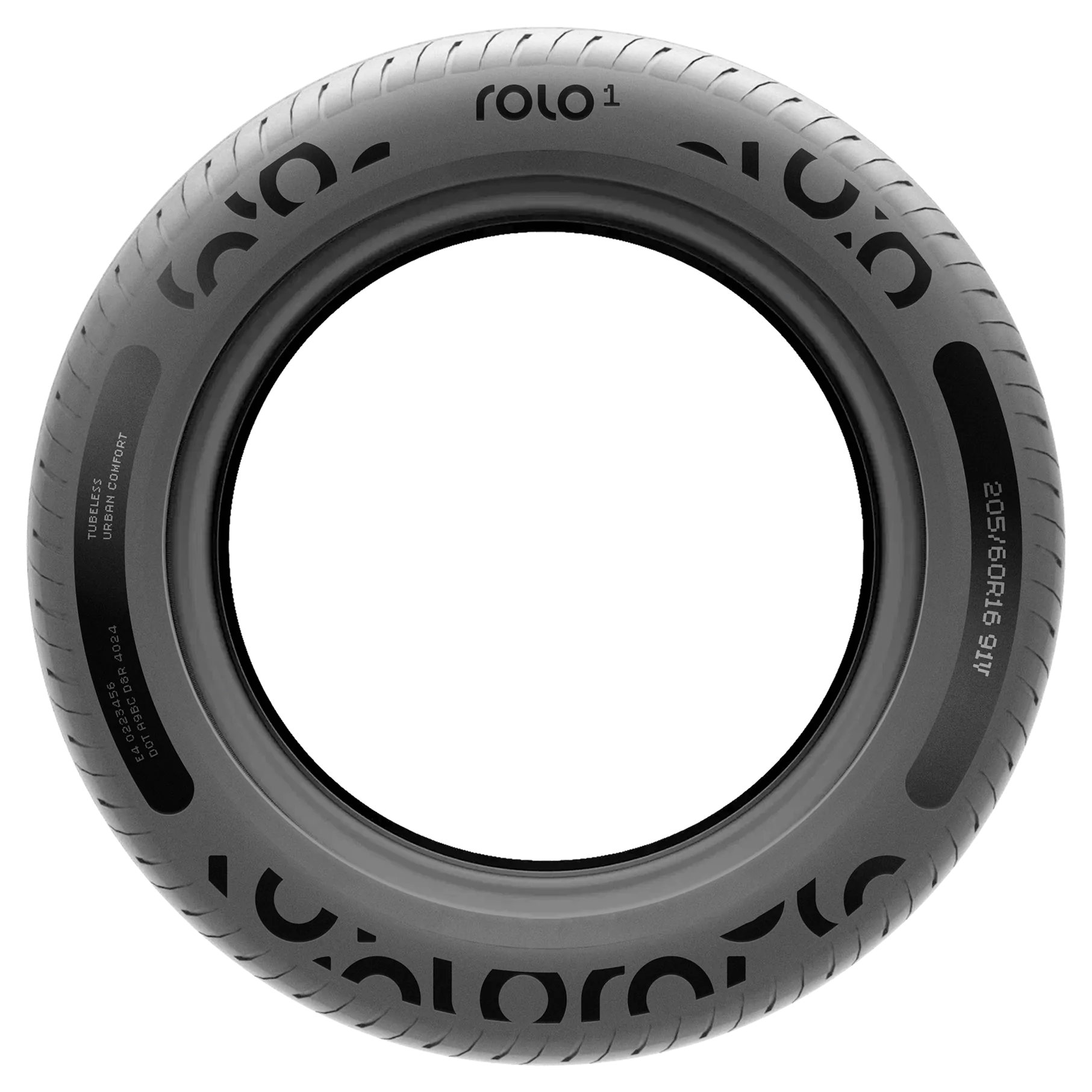 Close-up of the Rolo tyre ring
