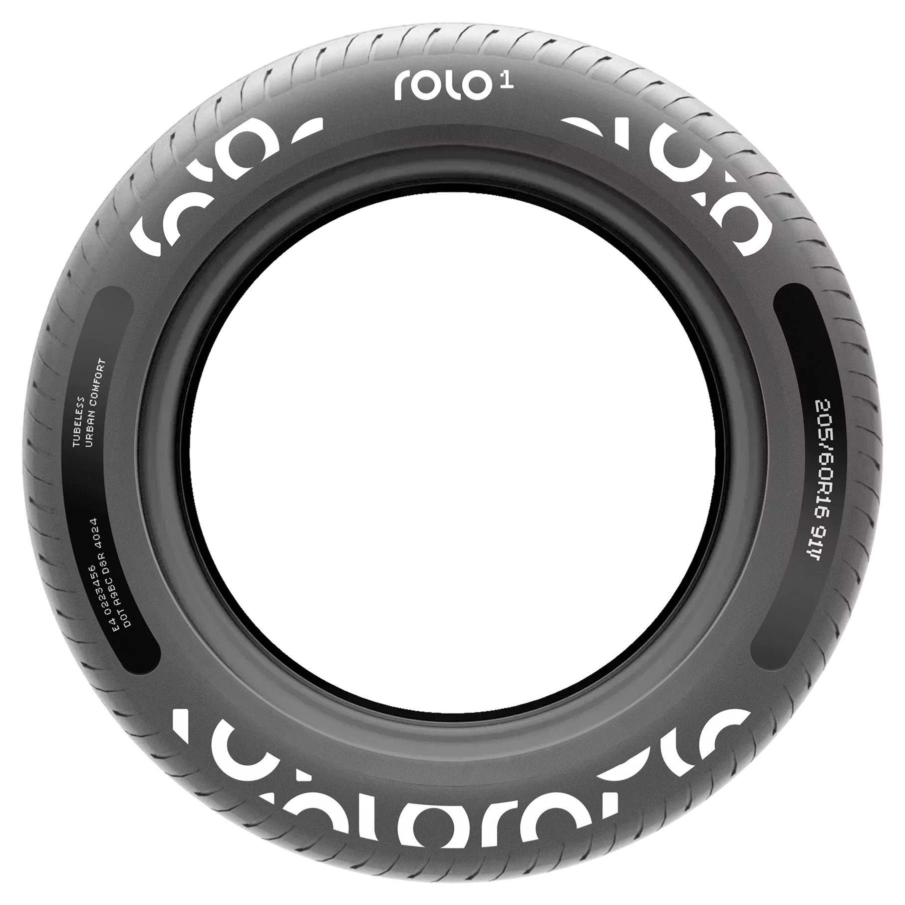Close-up of the Rolo tyre ring