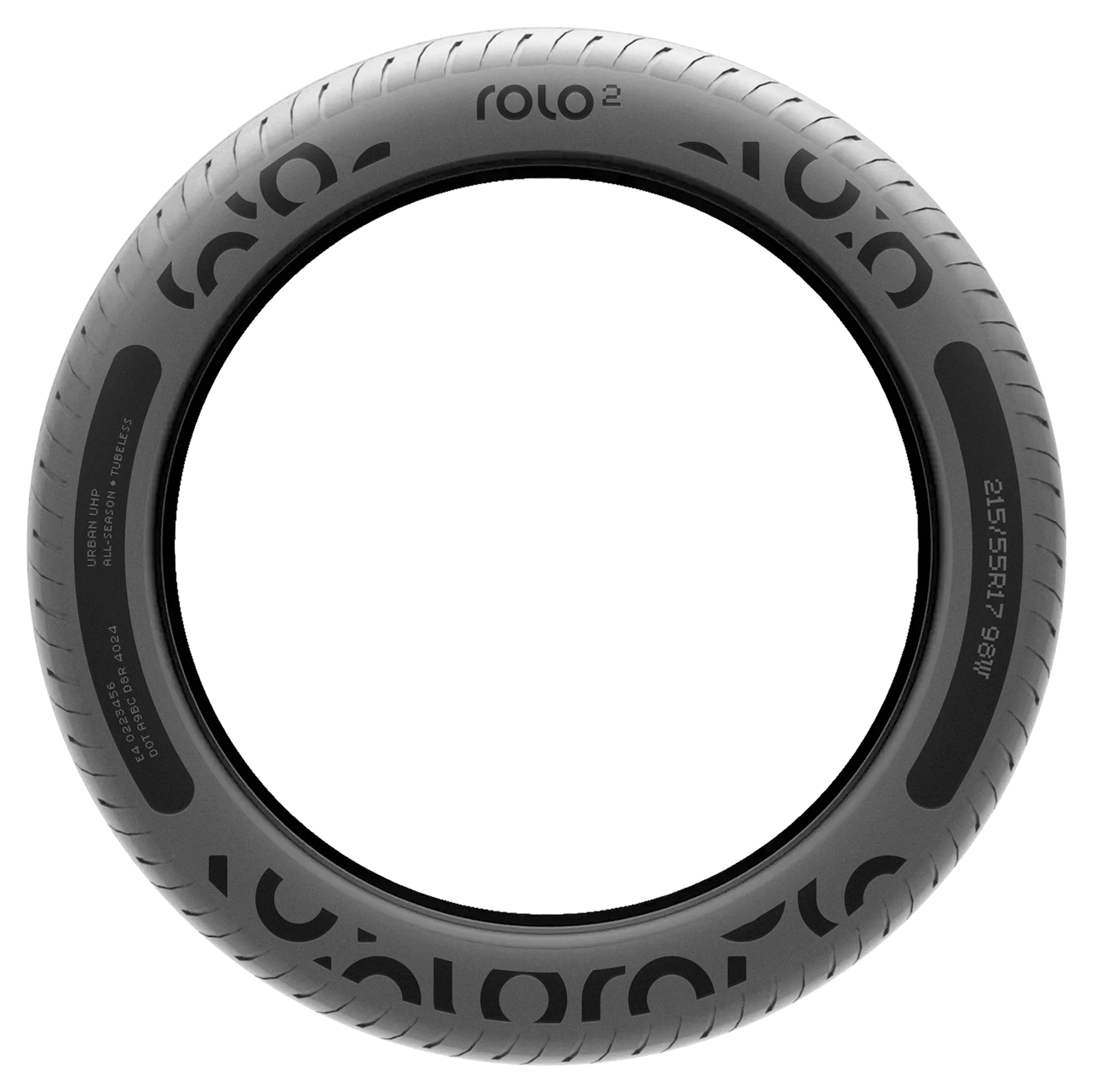 Close-up of the Rolo tyre ring