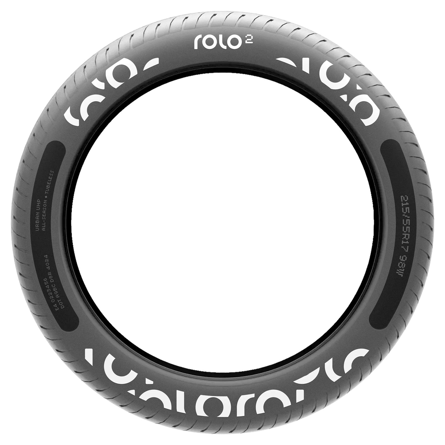 Close-up of the Rolo tyre ring